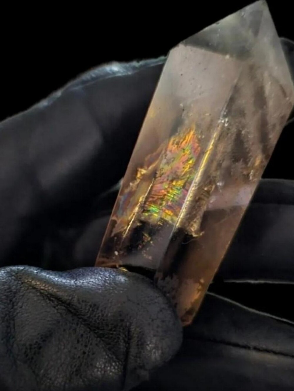 ✨AAA Rainbow Phantom Smoky Quartz DT | Full Clarity INTENSE Rainbow Flame-Brazil
